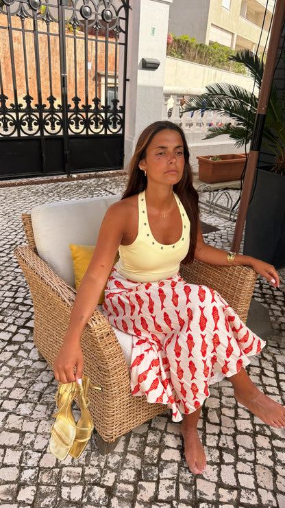 Top Tachas Amarelo