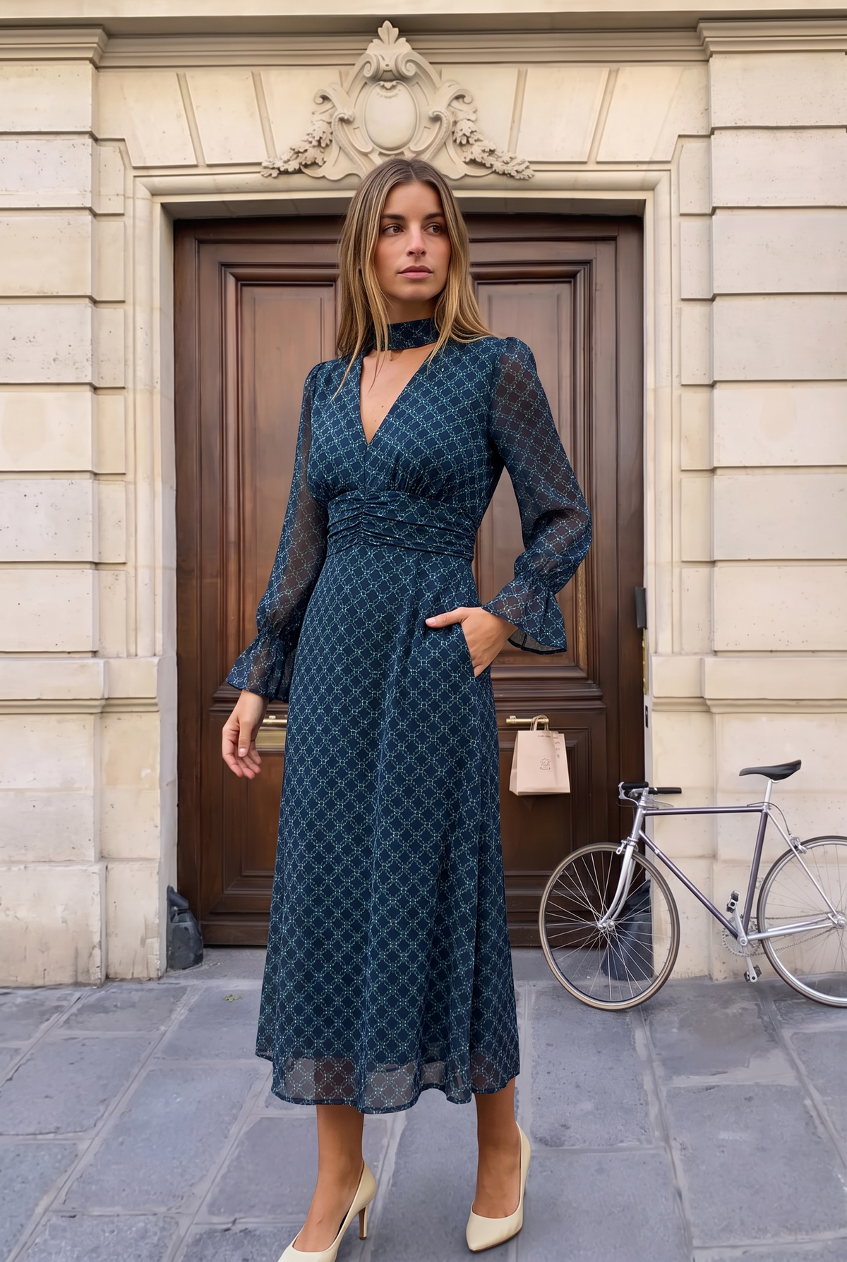Vestido Marta Azul